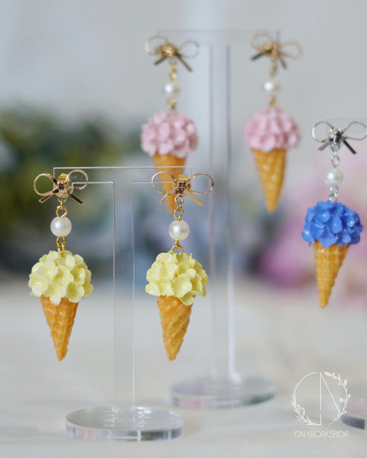 Hydrangea Ice Cream Dangles